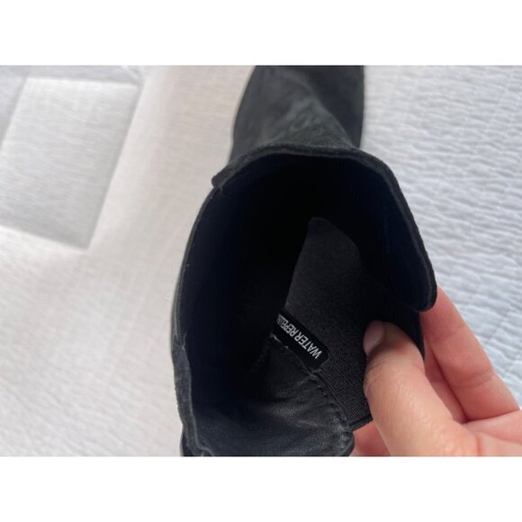 Vince Henderson Weatherproof Suede Chelsea Chunky Ankle Boot Black SZ 9.5M NEW - Picture 10 of 15